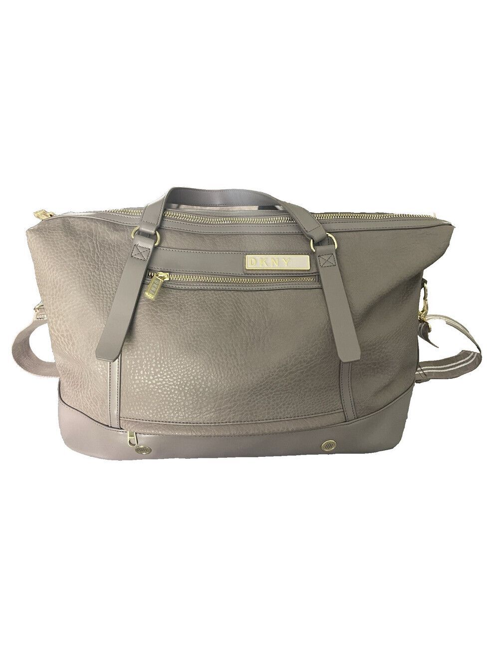DKNY Rapture Weekender Boarding Bag in Taupe Faux Leather